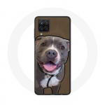 Samsung Galaxy A12 Pitbull Dog &uuml;mbris valge hall