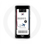 Coque pour Samsung Galaxy S8 Billet d'avion Seoul Cor&eacute;e du Sud