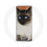 &Uuml;mbris Samsung Galaxy S8 Plus siiami must-valgetele sinistele silmadele