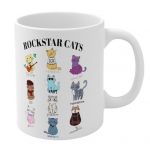 Youshengi laulja album, kohvikruus, armas multikas kass, lillemustritega laulja teetass f&auml;nnidele, s&otilde;pradele s&uuml;nnip&auml;evakingitus 400ML B