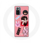 Coque pour Xiaomi Redmi Note 10 Pro BTS Bangtan Gar&ccedil;on BT21 Cooky Jungkook ARMY