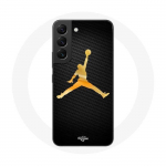 Kaitse&uuml;mbris Samsung Galaxy S22 Air jaoks Michael Jordani logo Kollane