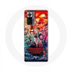 Coque pour Xiaomi Redmi Note 10 Pro Stranger Things Teaser Saison 4 Affiche Personnages Art