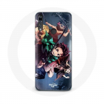 Coque pour Huawei P30 Lite Tanjiro Nezuko et Inosuke Slayer Kimetsu no Yaiba Manga
