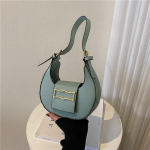 Uus moodne v&auml;ike kandiline kott Kvaliteetse tekstuuriga klassikaline &uuml;hev&auml;rviline &otilde;lakott naistele ni&scaron;&scaron;ikott roheline