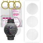3x apgo h&uuml;drogeelekraani kaitsekile Withings Activite Steel HR Sport jaoks, h&uuml;drogeelkile, positsioneerimiskihiga lihtne paigaldada