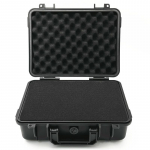 Tugev veekindel ABS-i ohutusriistade &uuml;mbris, matkamiseks m&otilde;eldud hoiukohver S&otilde;idukikomplekti kastiga suletud turvavarustuse &uuml;mbris vahtplastiga HYC0051(210x166x90MM) must