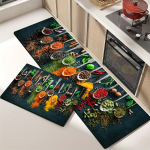 1 tk V&auml;simusvastased k&ouml;&ouml;givaibad Spice Print Veekindel libisemisvastane paks polsterdatud k&ouml;&ouml;gimatt Tugeva t&ouml;&ouml;v&otilde;imega mugav k&ouml;&ouml;gimatt 40*60cm