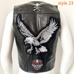 Euroopa Harley mootorrattavest Nahast vest s&otilde;idujakk Meeste nahast &otilde;lg Bio Green Magic tikandid m&auml;rgi disain XL