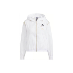 Adidas Logo Tr&uuml;kiga Spordikootud Kapuutsiga Jakk Naiste Jakk Valge HE9959 L