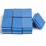 50 tk Professionaalne mini k&uuml;&uuml;nekunsti puhver 100/180 liivapaber manik&uuml;&uuml;ri hooldusviil lihvimine poleerimine k&uuml;&uuml;neviili lihvimisvarustus sinine