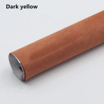 Seemisnahast isekleepuv nahk, sametne seemisnahast tekstuuriga kangakleebis, kleepuv riie auto sisemuse muutmiseks isetegemiseks 30x150cm tumekollane v&auml;rv