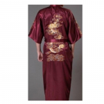 Etnilise Hiina stiilis meeste riided Meeste Dalongi hommikumantel Hommikumantel Dragon Robe Tang &Uuml;likond pidžaama &ouml;&ouml;s&auml;rk Koduteenindus Tikitud Dalong M