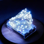 LED stringvalgusti 10M 5M 2M Haldjavalgustid Kodu 2024. aasta j&otilde;ulude pulmapeo sisekujundus 3*AA patareiga 5M 50LED