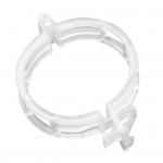 Kinnitatud plastikust taimeklambrid Taimepuu kinnitusklambrid sileda servaga pandla disainaed 100pcs valge