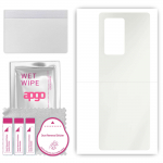 apgo MATTE Protective Skin Sticker for the back compatible with Samsung W22 5G, Wrap Film, Hydrogel Film, Flexible, Soft TPU with positioning layer ea