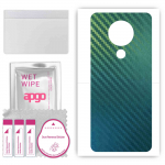 apgo Protective Skin Sticker for the back compatible with Nokia 5.3, Wrap Film, Foil, Vinyl - Pattern Carbon Chameleon CAKA1