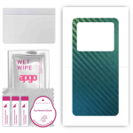 apgo Protective Skin Sticker for the back compatible with Vivo X80, Wrap Film, Foil, Vinyl - Pattern Carbon Chameleon CAKA1