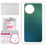 apgo Protective Skin Sticker for the back compatible with Realme 11x 5G, Wrap Film, Foil, Vinyl - Pattern Carbon Chameleon CAKA1
