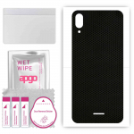 apgo Protective Skin Sticker for the back compatible with Wiko Y80, Wrap Film, Foil, Vinyl - Pattern Matrix