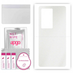apgo Protective Skin Sticker for the back compatible with Vivo X70 Pro Plus, Wrap Film, Foil, Vinyl - Pattern Matte Transparent