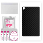 apgo Protective Skin Sticker for the back compatible with Teclast P80T, Wrap Film, Foil, Vinyl - Pattern Carbon Black