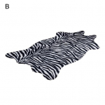 Sebra/lehm loomadele tr&uuml;kitud vaiba imitatsiooniga vaip libisemisvastane elutoa matt