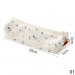 Lillelised pliiatsikotid Lilled pliiatsikarbid Armsad puuvillased pliiatsikotid S&auml;ilituskotid Koolitarbed Kirjatarbed roosa