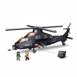 346 tk s&otilde;jav&auml;e seeria Wuzhi -10 helikopteripoisi ehitusklotsid m&auml;nguasja kingitus ilma karbita