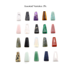 1 tk Looduslikust kivist ripats, Trapetsikujulised kristallv&auml;&auml;riskivist amuletid ehete valmistamiseks DIY Naised Mehed Kaelakee K&auml;ev&otilde;ru K&otilde;rvar&otilde;ngad Aksessuaarid Kingitused 25x13 mm 1Pc/25&times;13mm