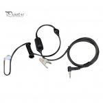 Klambriga 3,5 mm pistikuga ergonoomilised k&otilde;rvaklapid Xiao-mi Outdoor Walkie Talkie jaoks must