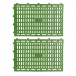 2 tk puut&uuml;vekaitsed, reguleeritav disain, k&otilde;rge puu tugevus, mitte kergesti deformeeruvad t&uuml;vekaitsed aiatarbed roheline