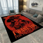 M-MotorHead Band Prinditud vaip Elutuba Magamistuba Moodne ja ilus libisemisvastane vaibafotograafia rekvisiidid s&uuml;nnip&auml;evakingitus 120cm by 80cm