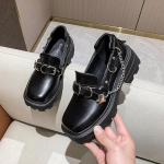 Kevad-s&uuml;gis kett Lolita kingad pannal Mary Janes kingad lakknahast madalad naiste lamedad t&uuml;drukute platvormkingad 36 must