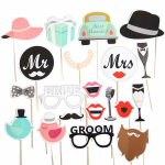 Pulmakaunistused Fotokabiini rekvisiidid Isetehtud vuntsid Huuled Prillid Meeskond Pruudipeigmees Mrs Pruudidu&scaron;&scaron; Sisustus Kanapeo tarvikud