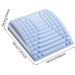 Kaasaskantav seljavenituspadi seljavalu leevendamiseks Reguleeritav l&uuml;lisambalaud, mitmetasandiline trigeripunktiga venitaja asendikorrektor sinine