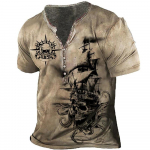 Meeste riided Mood pol&uuml;ester V kraega n&ouml;&ouml;biga T-s&auml;rk, meeste vabaaja vintage stiilis punk-T-s&auml;rk, meeste fitnessi T-s&auml;rk. XL