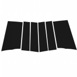 Auto samba postide ukseakna trimmi kleebised Toyota Sienta XP170 2017-2023 auto ukseakna veeru kleebiste komplektidele must