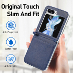 P&otilde;rutuskindel mobiiltelefoni koti kate Samsung Galaxy Z Flip6 5G Flip5 Flip 6 5 Flip4 Flip3 Flip2 Flip1 Flip 1 2 3 4 kaardihoidja jaoks for Galaxy Z Flip 6 must
