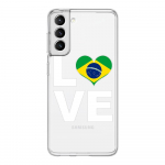 Brasiilia Brasiilia lipu jalgpallitelefoni &uuml;mbris Samsung Galaxy S22 S21 S20 FE Ultra 5G S10 S10E S9 S8 Plus Note 10 20 l&auml;bipaistev kate Samsung S8 Plus