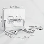 F&ouml;&ouml;nihoidik, seinale kinnitatav juuksesirgendaja, kuivati ​​hoidikud Vannitoa korraldaja Hoiuriiuli riiul Vannitoatarvikud