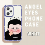 iPhone'i jaoks Samsung Huawei Honor Xiaomi Redmi OPPO Realme Vivo telefoni&uuml;mbris, v&auml;rvitud muster, pehme kummist t&auml;iskaanega kaamera kaitse disain kest Xiaomi Poco M6 4G/Note 13R 5G valge