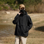 Multi Pocket Three Proof Assault Jope Meeste Uus t&otilde;mblukuga v&auml;litingimustes kasutatav sportlik meeste t&ouml;&ouml;riiete jope XXS roheline