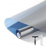 Soojust reguleeriv aknakile blokeerib UV-infrapunakiirgust Lihtne paigaldamine Plahvatuskindel PET-materjal &Uuml;hesuunaline privaatsuspeegli peegeldav kile 200cm