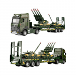 1/32 s&otilde;jav&auml;e tankide automudeli m&auml;nguasi sulamist valatud m&auml;nguasjaauto veoautomudel tagasit&otilde;mbava helivalgustusega transpordis&otilde;iduk poisile kingituseks roheline