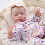 Valmis Reborn Baby Dolls LouLou Pehmest riidest keha Elutruu silikoonvin&uuml;&uuml;l Vasts&uuml;ndinu 3D-nahk N&auml;htavad veenid Ise isetegemise m&auml;nguasjad t&uuml;drukutele 45cm