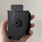 Kerge v&auml;listingimustes kasutatav kokkupandav k&auml;&auml;ritupp Leatherman Raptorile must