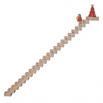 1 tk/2 tk puidust trepist ronimise j&otilde;ulude advendikalender J&otilde;uluvana treppide loenduskalender Interaktiivne ronimism&auml;nguasi p&uuml;hade kaunistamiseks 1pc