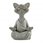 Mediteeriv kassi kujukeste vaigu Zen-kassi skulptuur Istu meditatsioonikassi kaunistuses hall