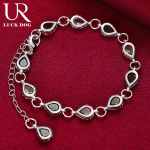 925 h&otilde;bedast AAA tsirkoonist ripats, v&auml;rviline tsirkoonist k&auml;ev&otilde;ru Moodsad pulmaehted 20CM